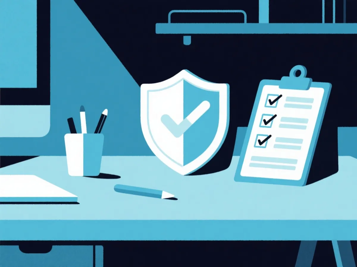 示意图：安全核验清单